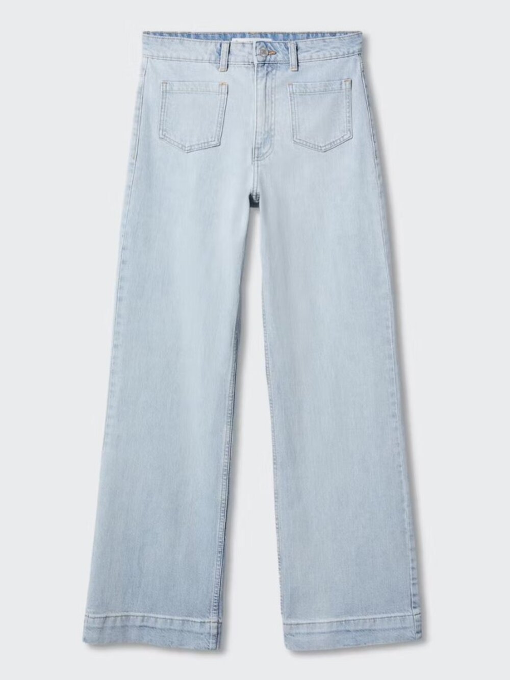 Mango Wide Leg Jeans With Pockets